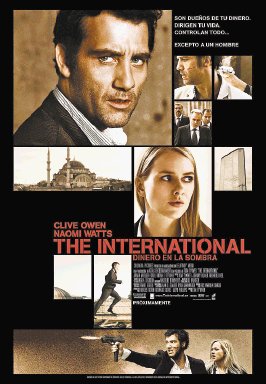 Guías de televisión. Agente Internacional. El agente de Interpol Louis Salinger y la abogada Eleanor Whitman se unen para combatir a un enemigo: un banco internacional.