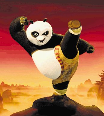 Panda al ataque Cargada de personajes