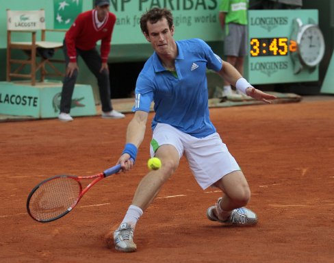 Francia: Murray vence a Troicki y avanza a cuartos de final. El británico Andy Murray. AFP.