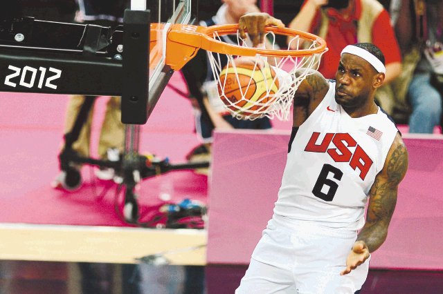  “Dream Team” tuvo  que sudar. En un año Lebron James sumó su primer título de la NBA con el Heat y se proclamó campeón olímpico.AP.