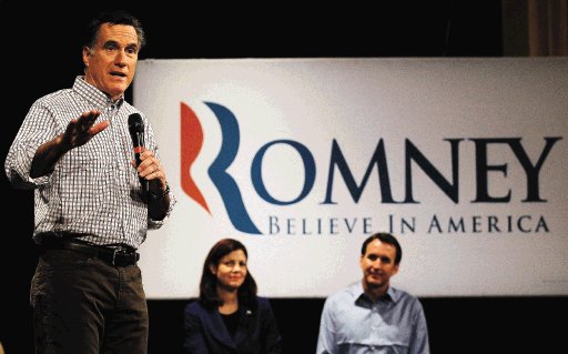 Republicanos se atacan Los candidatos fueron flexibles con el favorito Romney