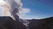  Por erupción de ceniza cierran volcán Turrialba. Así lucía el Turrialba ayer, a las 3:45 p.m. Cortesía Lenín Izaguirre.