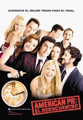 Carteleras de cines. “American Pie 4: el reencuentro”, película de comedia.