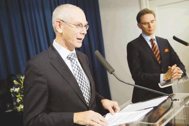 Nobel de la paz a Unión Europea. Presidente de UE, Herman Van Rompuy. EFE.