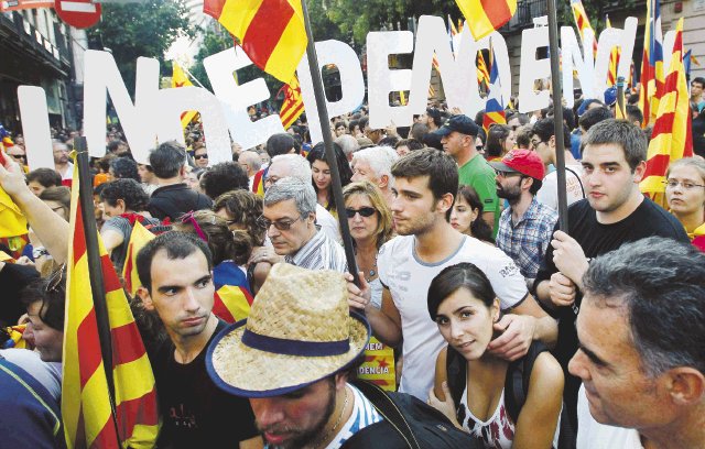 Marea humana: ¡Independencia!. Barcelona libre.EFE.