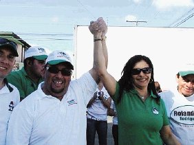 Rolando Rodr&#x00ED;guez del PLN derrot&#x00F3; por estrecha diferencia a la Coalici&#x00F3;n Cartago Unido. Jorge Calder&#x00F3;n, GN.