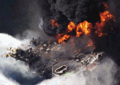 La plataforma Deepwater Horizon. EFE.