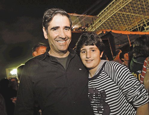 Ignacio Santos y su hijo Fernando.