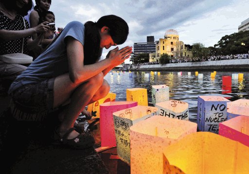Conmemoran Hiroshima. Homenaje. EFE.