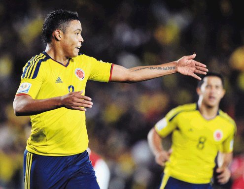  “Me parezco bastante al brasileño Ronaldo”. Muriel lleva tres goles en el Mundial y pelea el goleo.AFP.