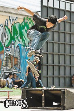 Skaters compitieron en San José. Foto: cortesía de Circus.