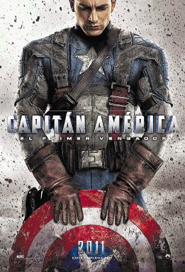 Cartelera de cines. Capitán América, película de acción.