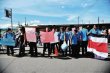  Estudiantes exigen un nuevo colegio. Los estudiantes del Liceo de Mata de Plátano tomaron las calles para protestar desde horas de la mañana. Juliana Barquero.