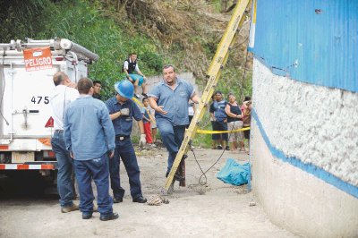 Muri&#x00F3; en el lugar. M. Vega.