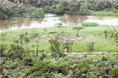 En la zona de sedimentos antes hab&#x00ED;an campamentos y ahora solo quedan las trincheras hechas semanas atr&#x00E1;s. Canciller&#x00ED;a.