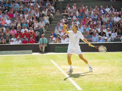 Goran Ivanisevic no luci&#x00F3; como en sus mejores tiempos, cuando lleg&#x00F3; a imponerse en Wimbledon. Internet.