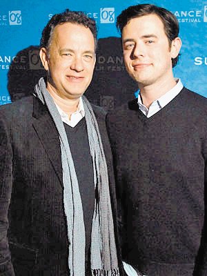 Tom Hanks y su hijo Colin.