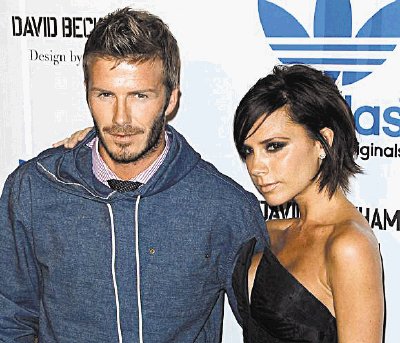 David Beckham y su esposa Victoria ya son padres de tres varones. Archivo