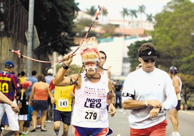   A los 55 a&#x00F1;os corri&#x00F3; por la buena causa. &#x201C;Alg&#x00FA;n d&#x00ED;a nos corresponder&#x00E1; ser mayores&#x201D;, coment&#x00F3; el atleta.