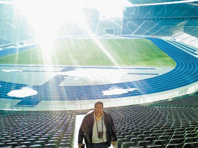 En el Estadio Ol&#x00ED;mpico de Berl&#x00ED;n. Cortes&#x00ED;a.