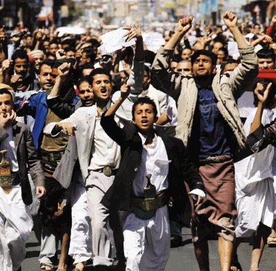 Los ciudadanos de Yemen se lanzaron a las calles. Reuters.