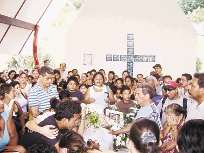 Funeral de la menor en febrero del 2010. Archivo.