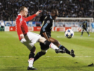 El Manchester United viene de igualar 0-0 de visita ante el Marsella de Francia, por la Liga de Campeones de Europa. Reuters.