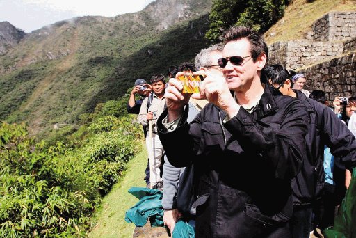 Jim en tierras andinas. Jim Carrey. Foto: Reuters.