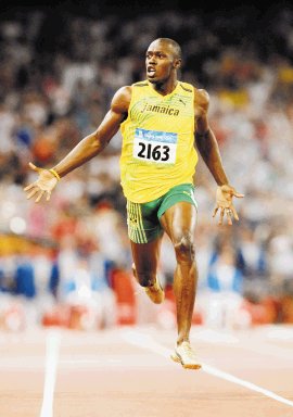  Bolt no se asusta . El velocista espera sumar en el Mundial de Atletismo nuevos récords en su carrera.Archivo.