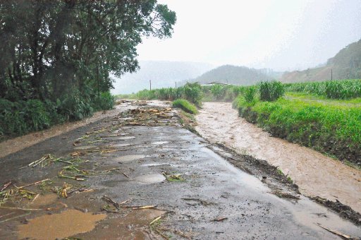  Lluvias continuaron afectando zonas. En Turrialba las intensas lluvias causaron estragos. Las precipitaciones no pararon en toda la tarde.Katthy Chavarría.