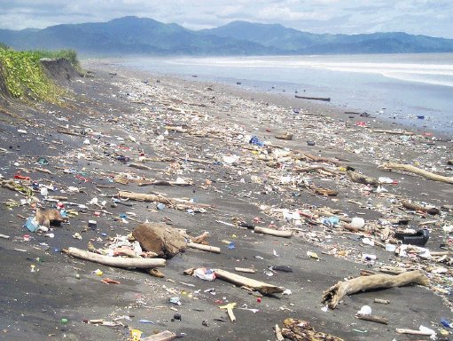  Plástico y basura “inundan” los océanos. Voluntarios vienen limpiando diversas playas del país. Archivo.