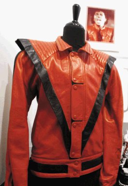  Jacket de Thriller  en venta  Subastar&#x00E1;n ropa de Madonna, de Michael Jackson y Elvis Presley
