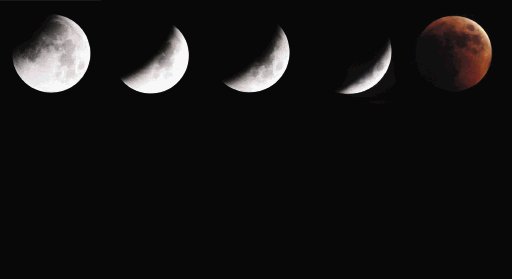  La Luna se volvi&#x00F3; de color rojo  Eclipse total no se vio en Am&#x00E9;rica Central ni del Norte