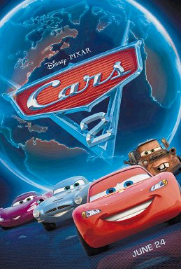 Cartelera de cines. Cars 2 3D, película animada.