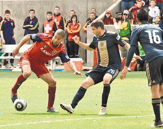 Alvaro Sabor&#x00ED;o se integr&#x00F3; al Real Salt Lake en el 2010. Cortes&#x00ED;a de Real Salt Lake.