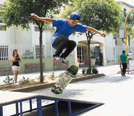 Los amantes del &#x201C;skateboarding&#x201D; disfrutaron. Meylin Aguilera.