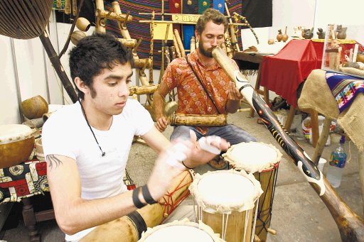 Deleitaron con instrumentos &#x00E9;tnicos. Meylin Aguilera.