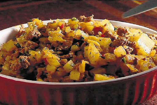 Picadillo de chayote saz&#x00F3;n.