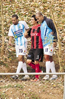 Richard Mahoney, Cristian Oviedo y Windell Gabriels. Foto: Alexander Ot&#x00E1;rola.
