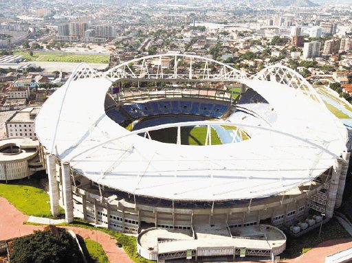   Estadio Ol&#x00ED;mpico Jo&#x00E3;o Havelange, Rio de Janeiro. 47 mil espectadores.