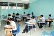  Entre logaritmos y las &#x00E1;reas sombreadas de la geometr&#x00ED;a. La calculadora era indispensable para la prueba de ayer. Aqu&#x00ED; estudiantes de Barranca. Andr&#x00E9;s Garita.