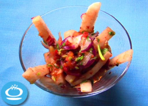 Ceviche de r&#x00E1;bano blanco Prep&#x00E1;relo con Sabores