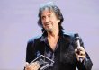 Al Pacino homenajeado. Recibió un premio durante festival en Venecia. EFE
