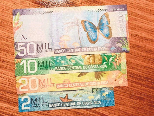  Nuevos billetes circulan el 27 Comercio deja de reciber los actuales de ¢5 mil y ¢10 mil a fin de año