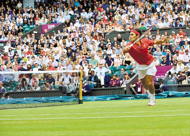  ¡Soñé que vi este partido!. Federer se jugó un partido que jamás olvidará, rumbo a su primera final individual en unos Olímpicos.Fotos: Antonio Alfaro, enviado.