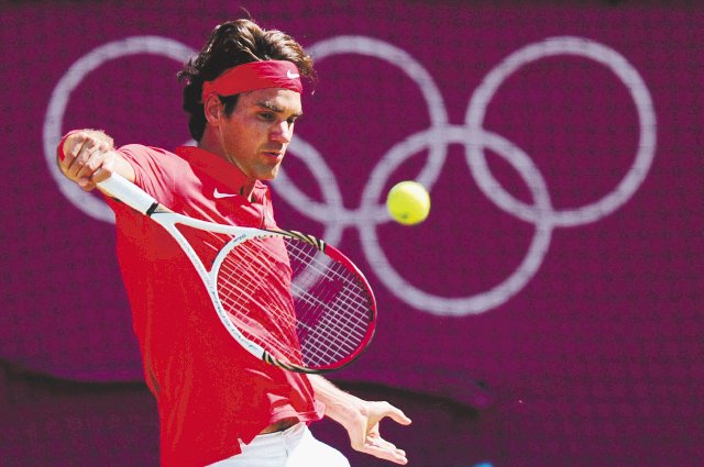  “No me siento perdedor”. Roger Federer ganó la final en dobles en los Juegos Olímpicos de Pekín hace cuatro años, el suizo llegó a Londres con el objetivo de llevarse el oro en la competencia individual.AFP.