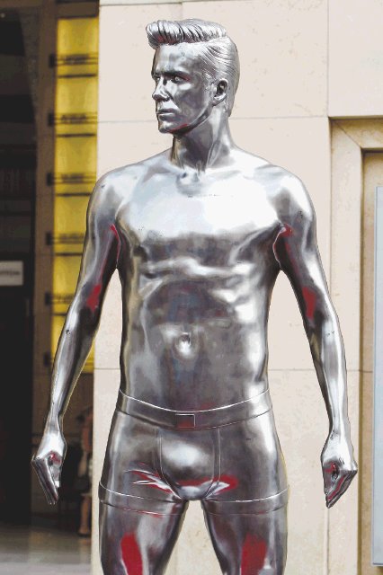 Estatua de “Becks”. Sin duda Beckham es un ícono de la moda.AP.