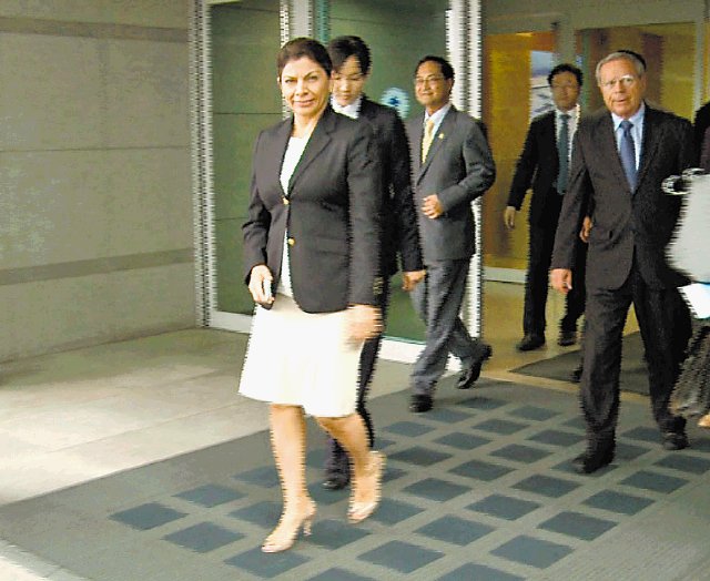 Presidenta Chinchilla llegó a Corea. En Corea.Casa Presidencial.