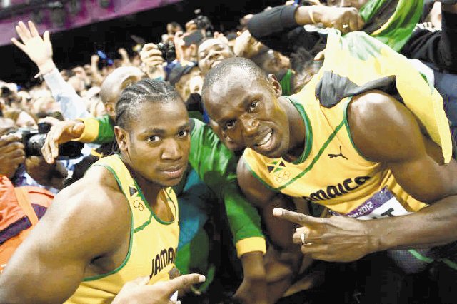  Bolt y Blake no se enfrentarán. Los rayos jamaiquinos no competirán más entre sí este año.AP.