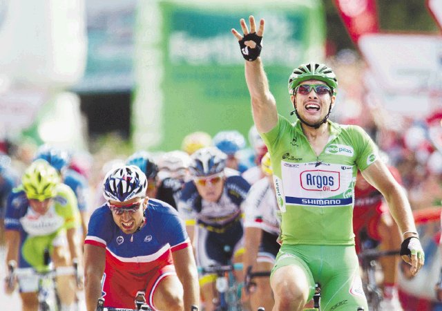  Arañar segundos en la crono. El alemán John Degenkolb ganó ayer la décima etapa de la Vuelta a España.EFE.